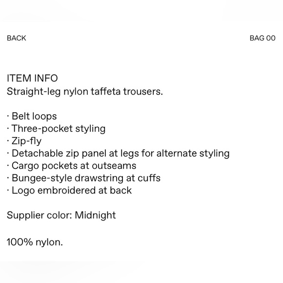 KSUBI NWT! Cargo pants convertible to shorts in Midnight taffeta size M/28 waist - Picture 6 of 6